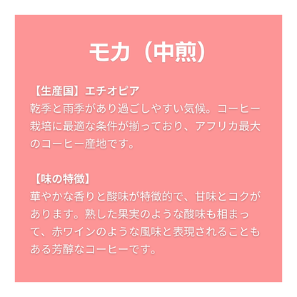 モカ（エチオピア）〔中煎〕